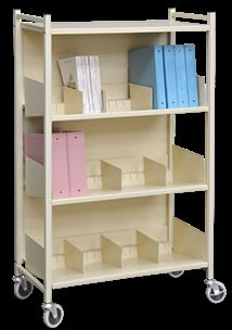 Versa Multi-Purpose 3-Shelf Open Side Racks in Beige