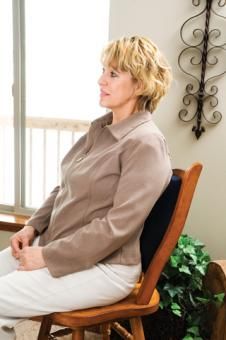 Carex Lumbar Support Cushion - Back Support Cushion for Pain & Posture