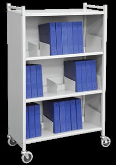 Versa Multi-Purpose 3-Shelf Cabinet Style Racks in Light Grey