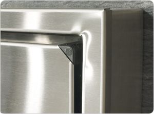 Detailed View of the Durable 304 Brushed Stainless Steel Frame