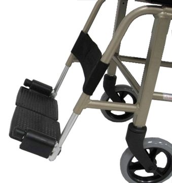 Swivel and height adjustable footplates ensure comfort