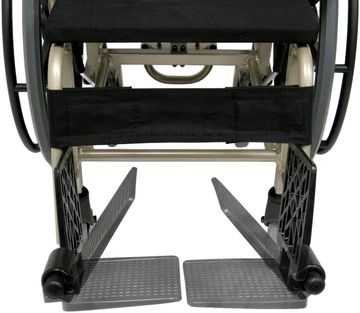 Swivel and height adjustable footplates ensure comfort