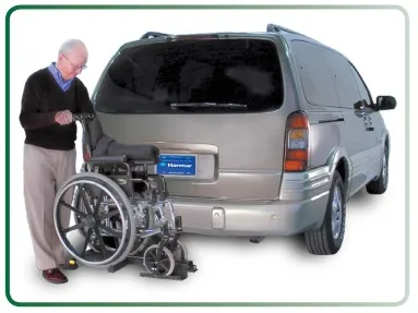 Tilt-N-Tote Manual Wheelchair Carrier Lift