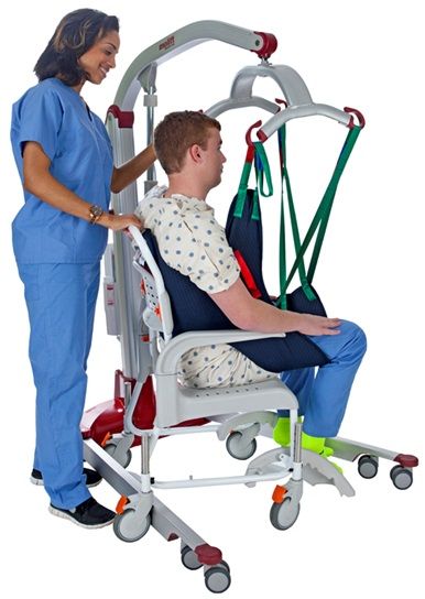 Leg sling for lifting and holding body extremities for wound care