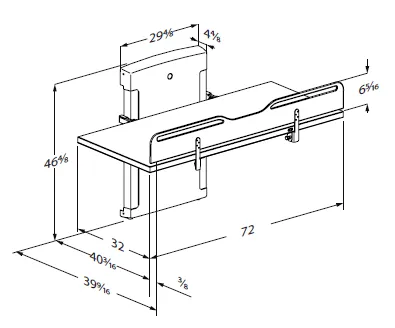 Changing table cheap height ada