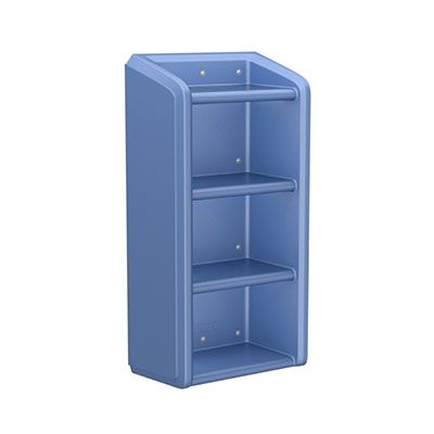 4-Shelf Safety-Resistant Storage Unit for Behavioral Healthcare