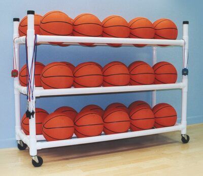 Portable Wheeled Basketball Storage Cart - 30 and 40 Cart Quantity