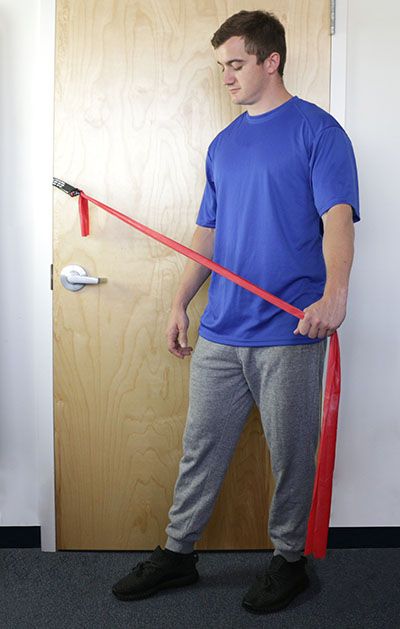 Turns any hinged door into an exercise station
