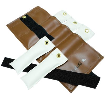 Pouch￿ Variable Wrist and Ankle Weight - 10 lb, 5 x 2 lb inserts - Brown
