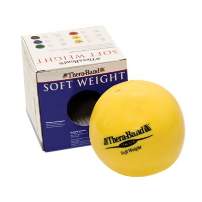 TheraBand￿ Soft Weights￿ ball - Yellow - 1 kg, 2.2 lb