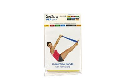 CanDo Low Powder Pep Resistance Bands Set in package
