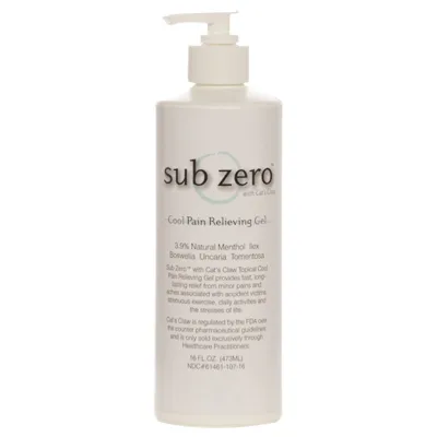 Sub Zero Gel - 16 oz pump bottle, case of 12