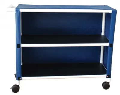 3-Shelf mini-linen cart with mesh or solid vinyl cover