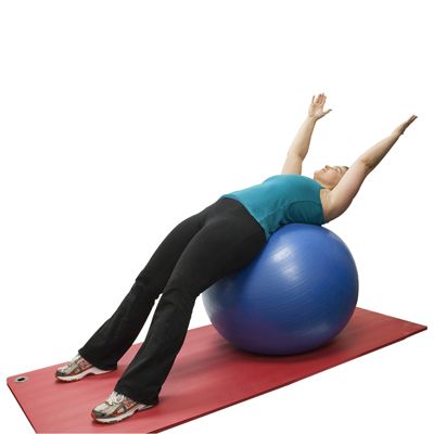 CanDo￿ Inflatable Exercise Ball - Upper Body Workout