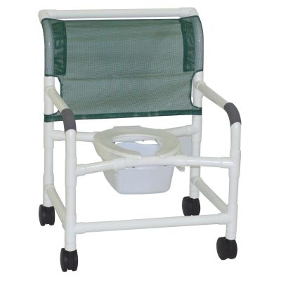 Lumex 26 in. PVC Bariatric Shower Commode Chair