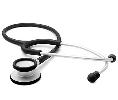 Stainless Steel Dual Head Stethoscope with Internal Tension Spring