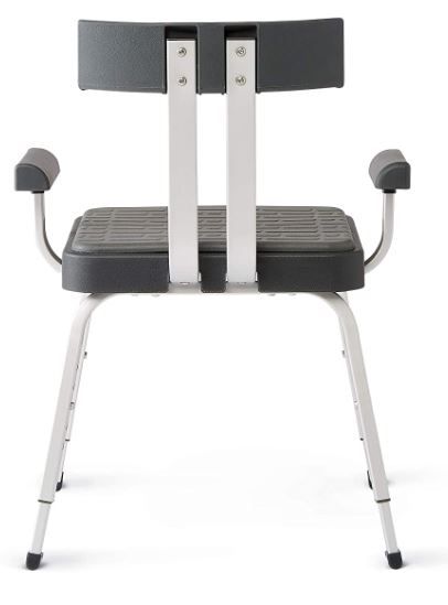 Medline Momentum Shower Chair with Microban Antimicrobial Protection Back View
