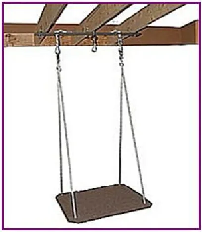 Ceiling Joist, shown with a Platform Swing attachment (Platform Swing not included)