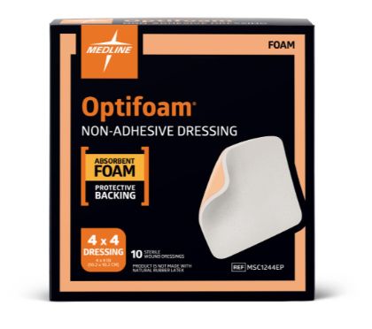 Optifoam Nonadhesive Foam Wound Dressings Package