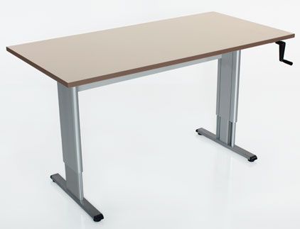 Height-Adjustable Activity Desk and Workstation with Hand Crank Height Adjustment
