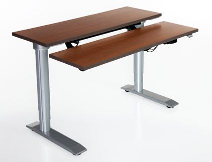 Vox Adjustable Dual Surface Workstation Desk from Populas Furniture