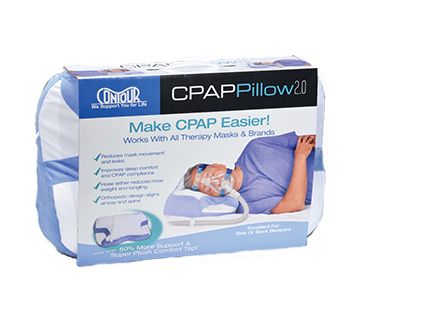 Contour CPAP Pillow 2.0 - Orthopedic Bed Pillow with Built in Cervical Neck  Support for Side or Back Sleeper