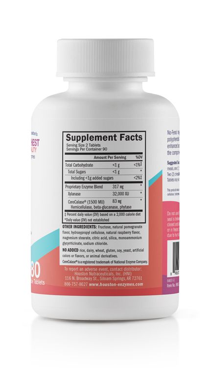 No-Fenol Supplement facts 180 capsules