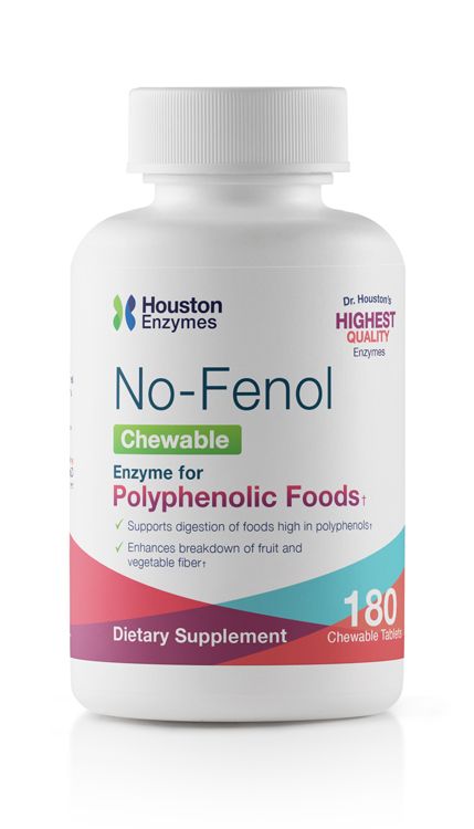 No-Fenol Multi-Enzyme for Digestion of Phenolic Foods and Fiber 180 capsules - Case of 6