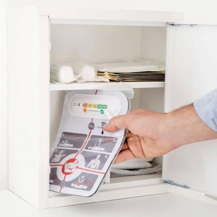 Easy to store in your first aid cabinet