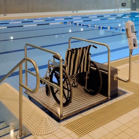 Shown with Aquatic Wheelchair (sold separately)