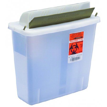 5 Quart Transluscent Horizontal Entry Sharpstar Container (11 in. H x 10.75 in. W x 4.75 in. D)