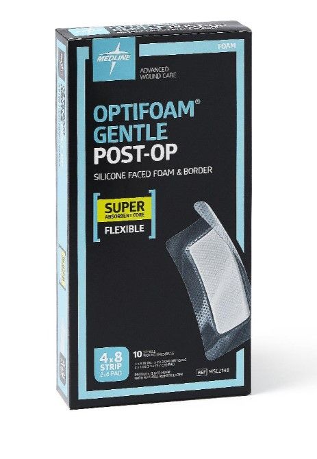 Post Op Flexible Foam Wound Dressing with Absorbent Core from Medline