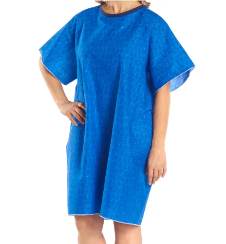 SnapWrap Deluxe Adult Patient Short Sleeve Hospital Gowns