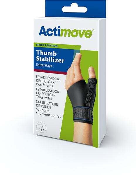 Actimove Sports Thumb Stabilizer with Extra Stays