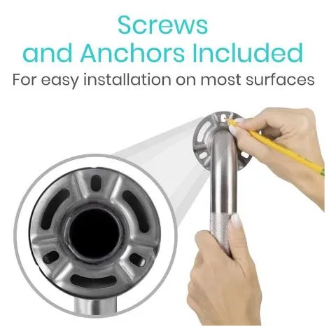 Includes screws and anchors for easy installation on various surfaces