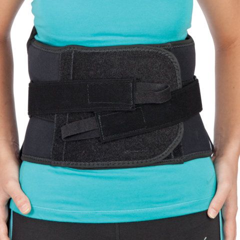 Lumbar Sacral Support Brace with Side Panels by Restorative Care of America - X-SMALL