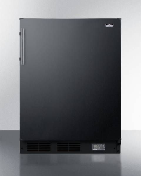 Mini Fridge with Freezer and Temperature Monitor Display - ADA Compliant Refrigerator by Summit Appliance