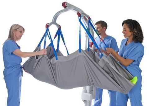 Disposable bariatric sling with full support of head and upper