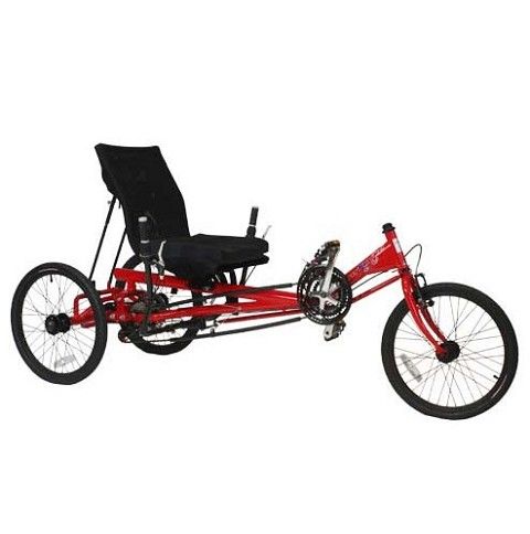 Recumbent Foot Cycle Adult Trike - AmTryke JT-2300 with Under Seat Steering