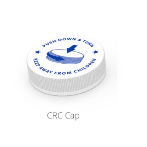 ColorSafe Prescription Vials with Child-Resistant Caps (CRC) by MHC child-resistant cap.