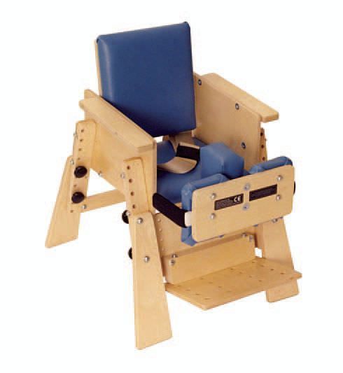 K1 Kinder Chair without tray but with the optional KFS Pelvic-Femoral Support