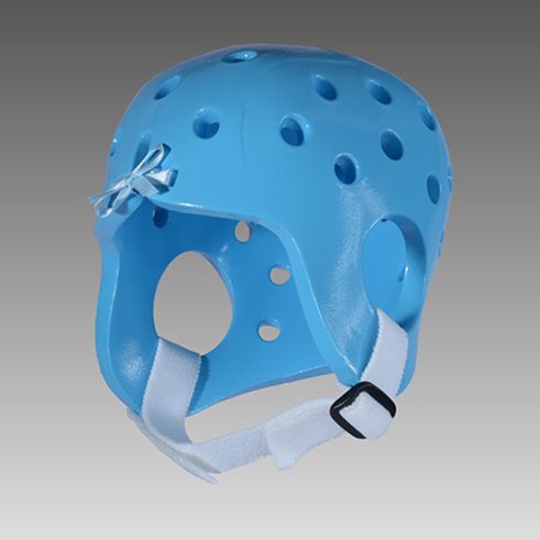Newborn Cap Soft Protective helmet shown in  baby blue