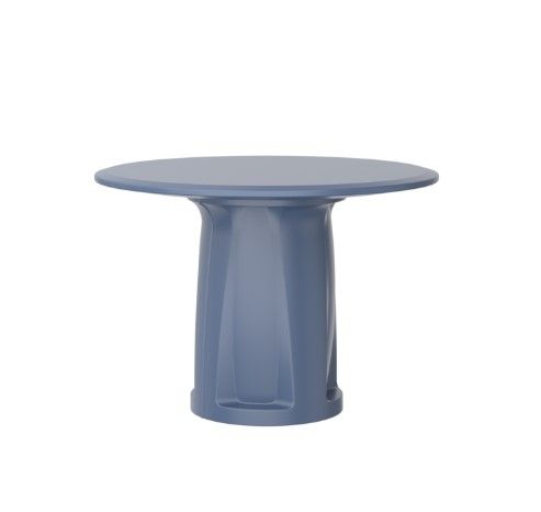 Laminate Round Table with Plain and Game Top Options for Recreational Settings