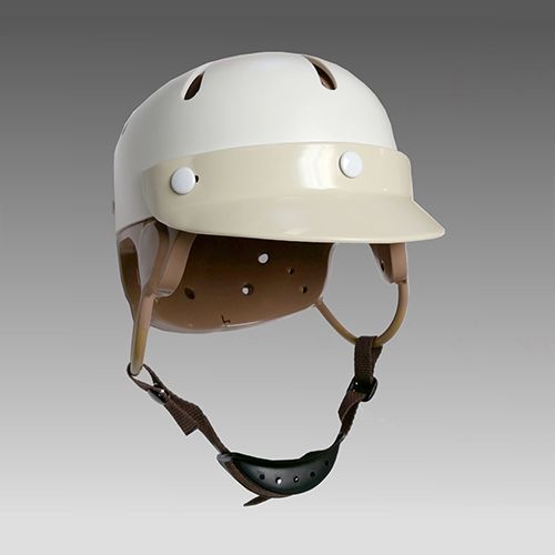 Deluxe Hard Shell Helmet with Visor shown in cream