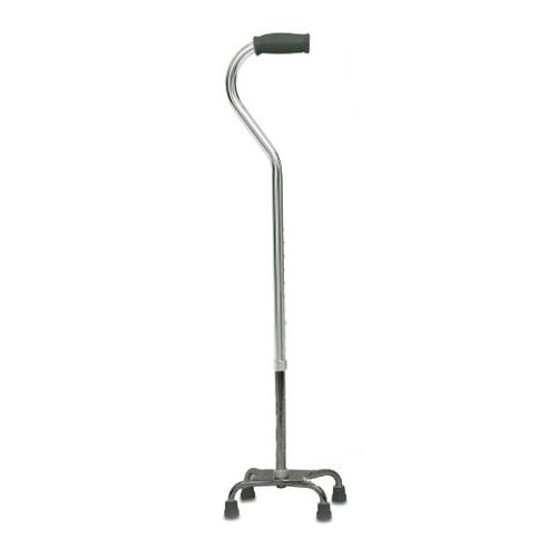 ProBasics Quad Cane with Small Base in Silver