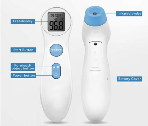 Components and buttons on the thermometer