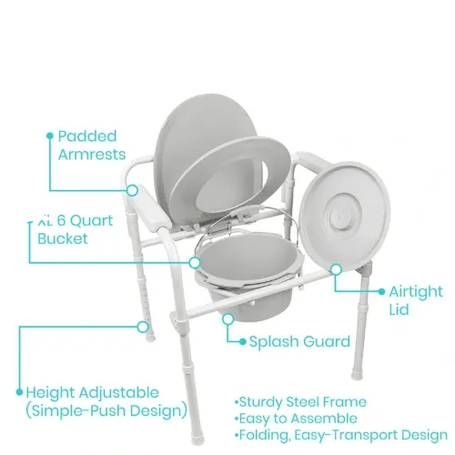 Folding commode chair near me hot sale