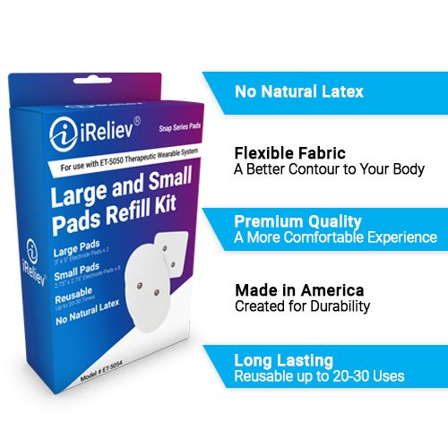 iReliev Wireless Electrode Pads Refill Kit - Large and Small