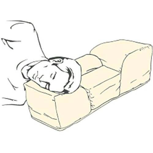 Head and neck are supported in the proper position when side sleeping, the revolutionary side chambers of the pillow support the head and neck properly.