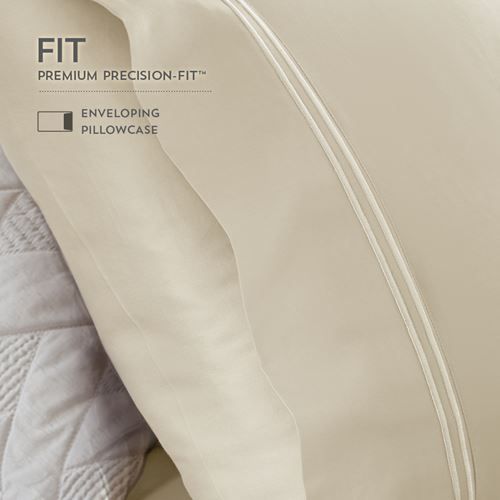 The enveloping design keeps your pillows in place while you sleep and eliminates nighttime readjustments.